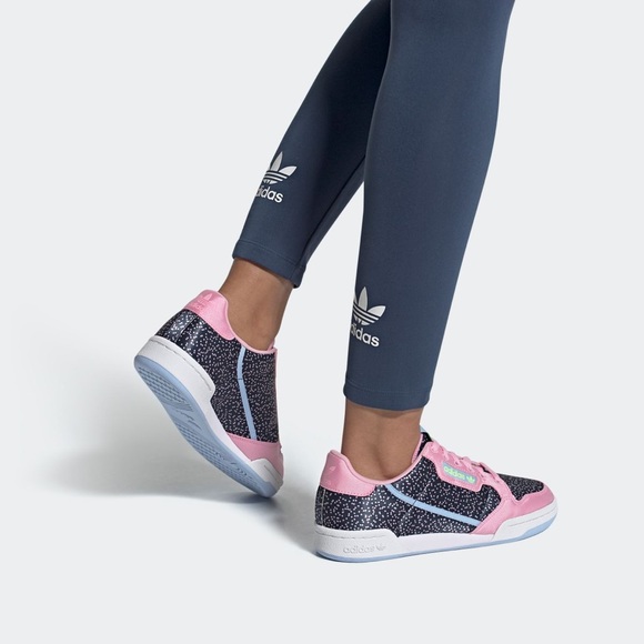 adidas continental 80 pink and blue